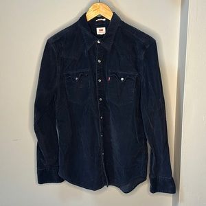 Levi’s corduroy western button down size medium